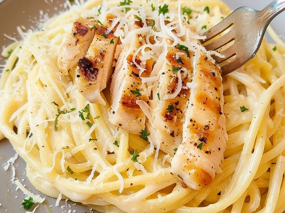 Cremige Hähnchen Alfredo Pasta: Mein schnelles Seelenfutter - Bild 1