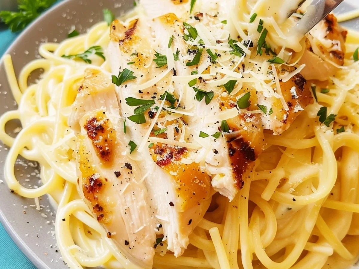 Cremige Hähnchen Alfredo Pasta: Mein schnelles Seelenfutter - Bild 2