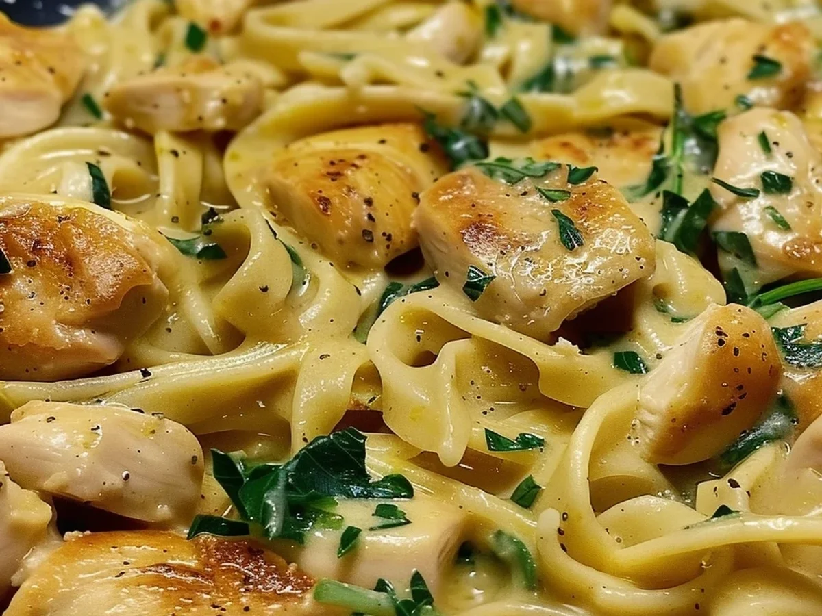 Cremige Schnelle Curry Nudeln mit Hähnchen & Sahnesauce - Bild 2