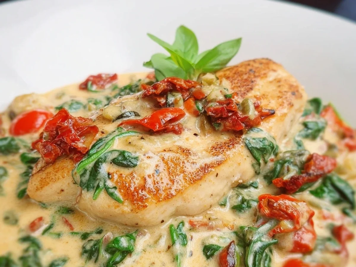 Cremige Toskanische Hähnchenpfanne: Low Carb & Gesund - Bild 1