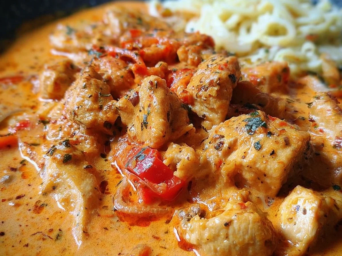 Feuriges Hähnchen-Geschnetzeltes mit Ajvarsauce - Bild 2