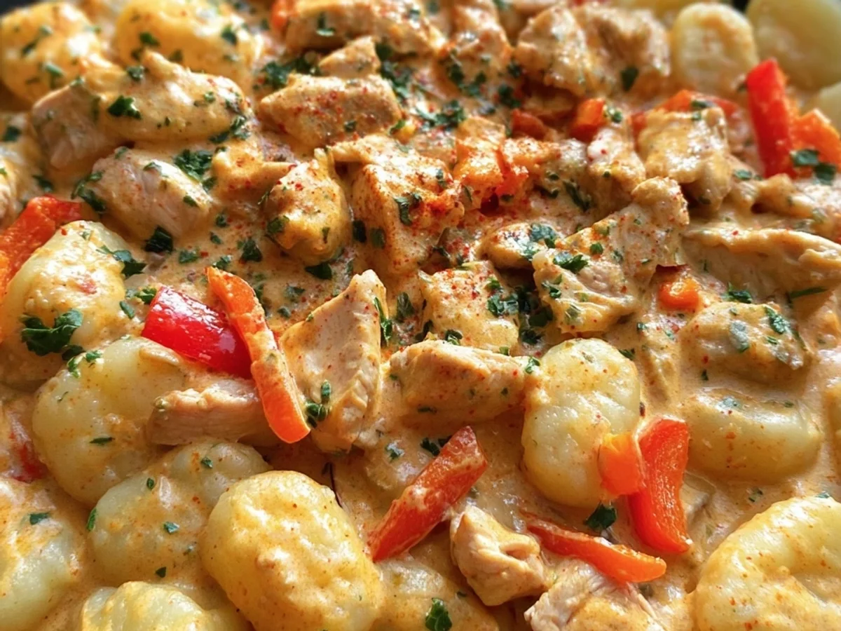 Gnocchi Pfanne mit Hähnchen & Paprika: 15-Minuten Rezept - Bild 1
