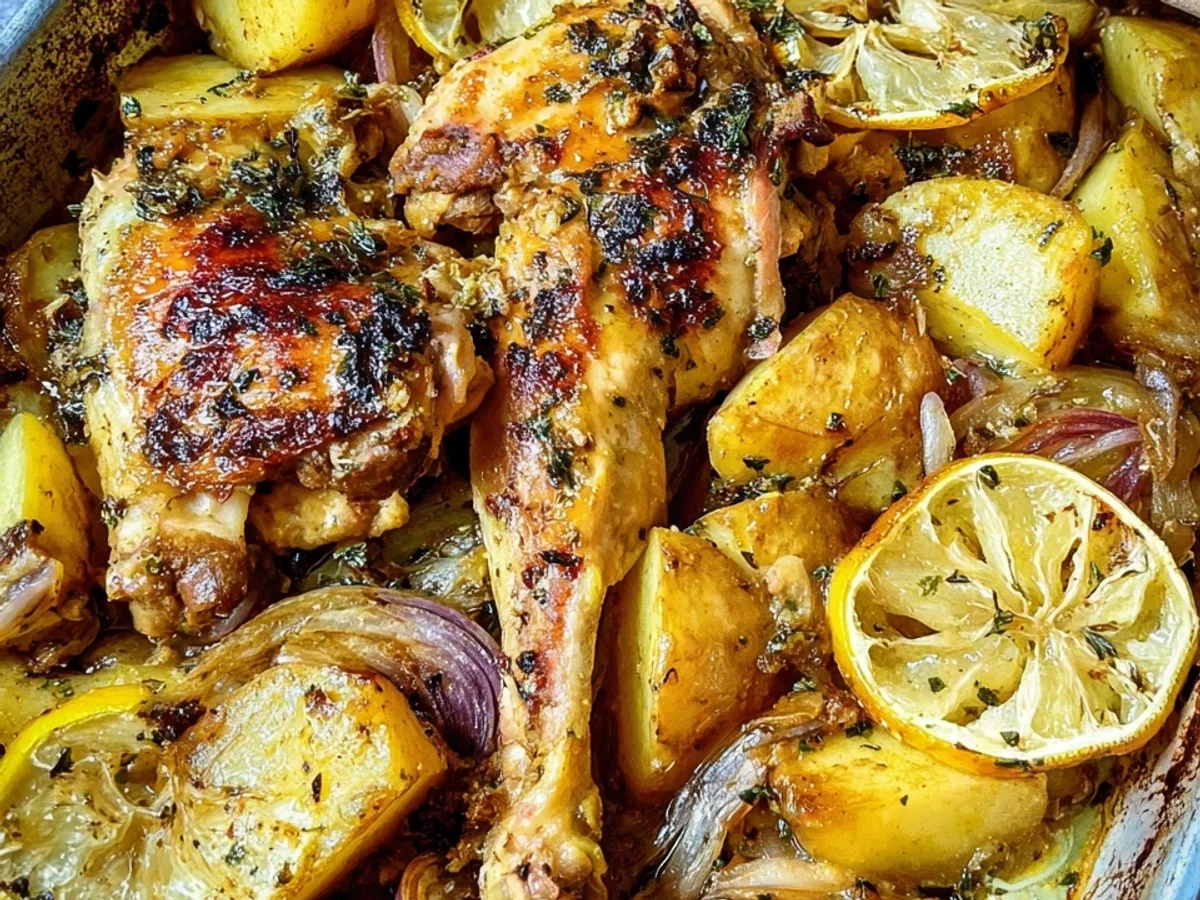 Griechisches Hähnchen mit Kartoffeln: Herzhaft & Einfach - Bild 2