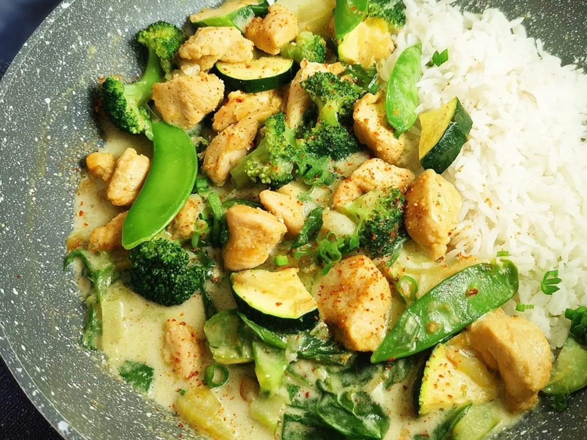 Grüne Low Carb Hähnchenpfanne: Frisch & Schnell gemacht - Bild 1