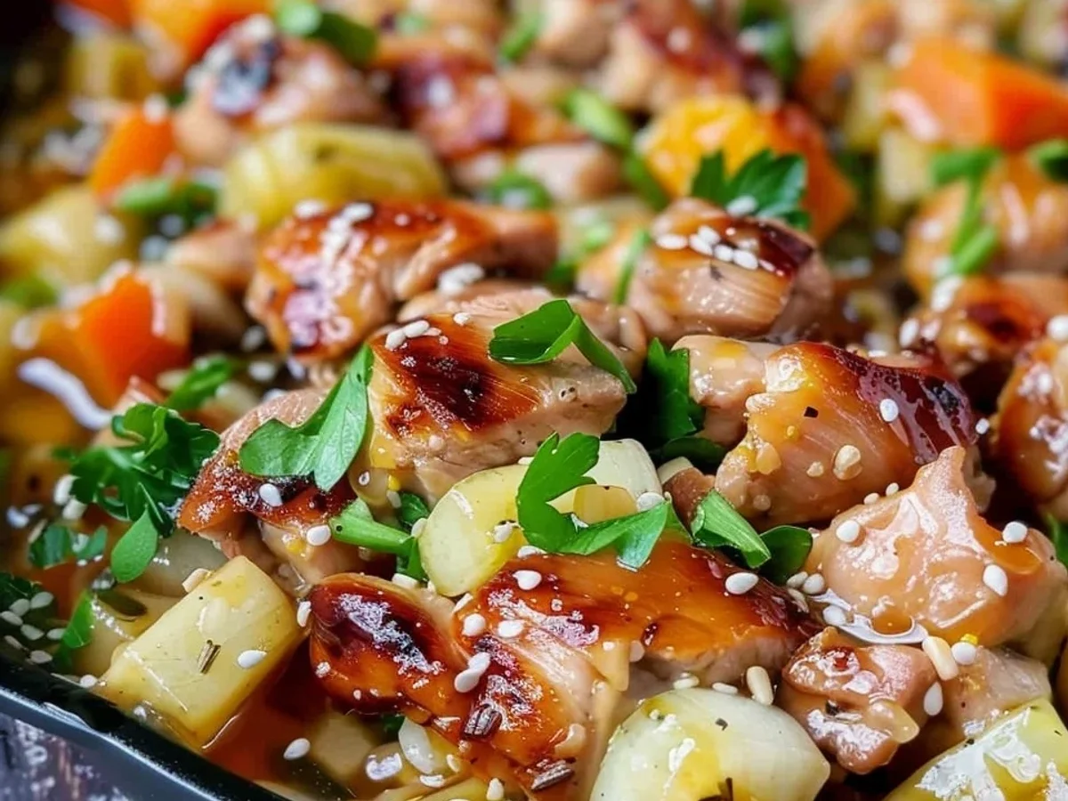 Hähnchen in Soja-Honig-Marinade: Asiatische Spieße - Bild 1