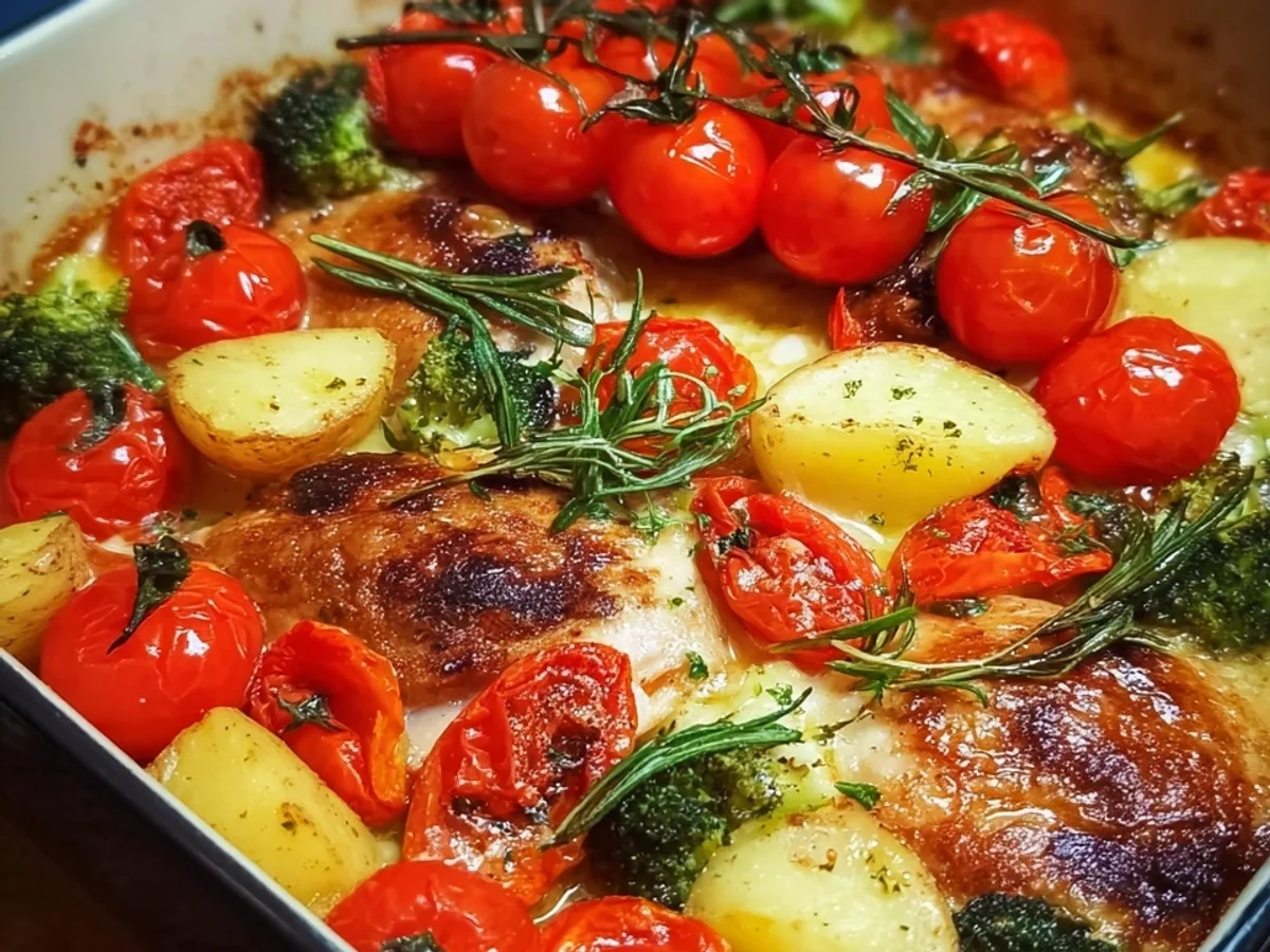 Italienisches Hähnchen im Backofen: Rustikales Ofenglück - Bild 1