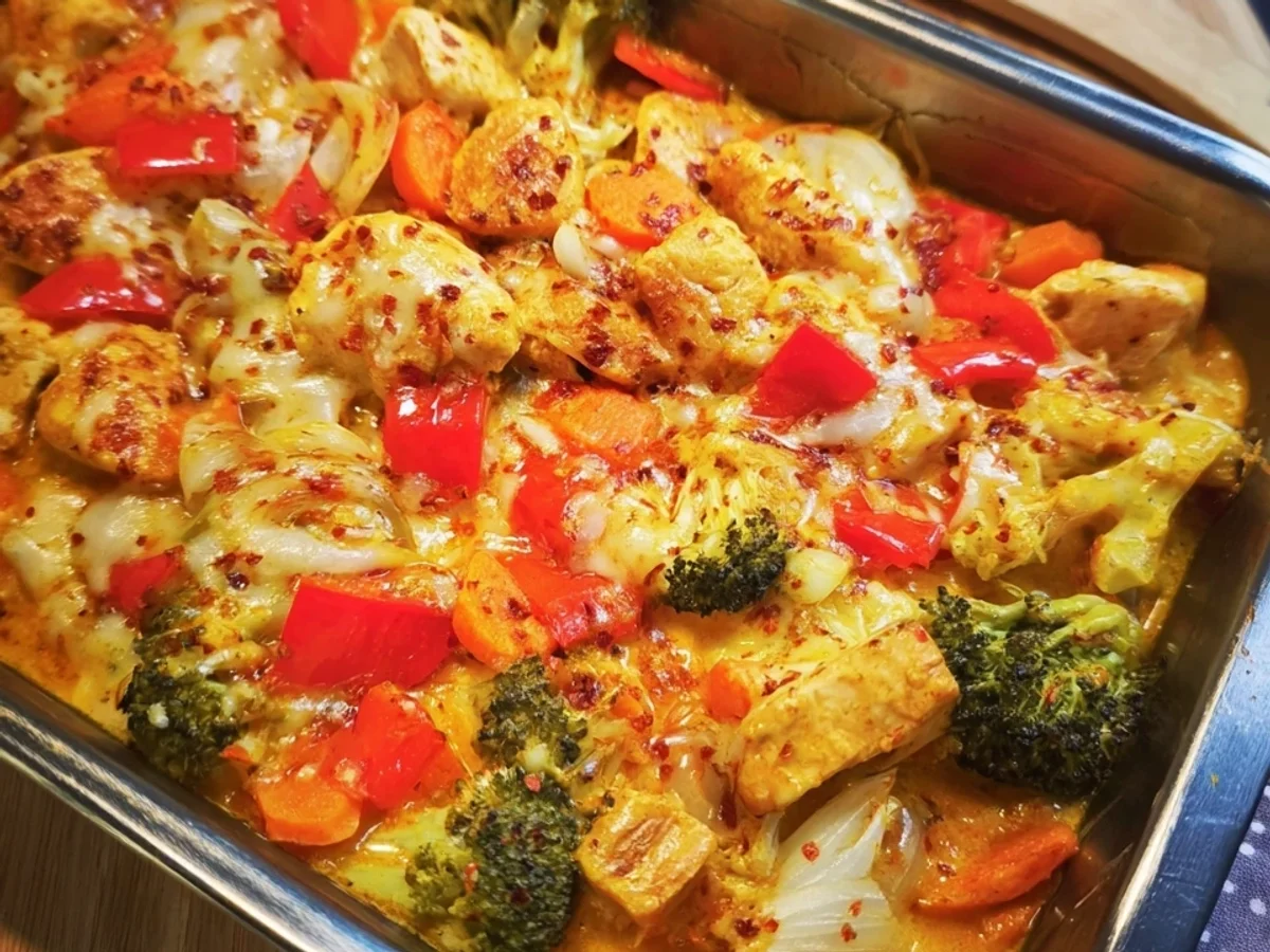 Low Carb Hähnchen Curry Auflauf: Mein schnelles Ofenglück - Bild 2