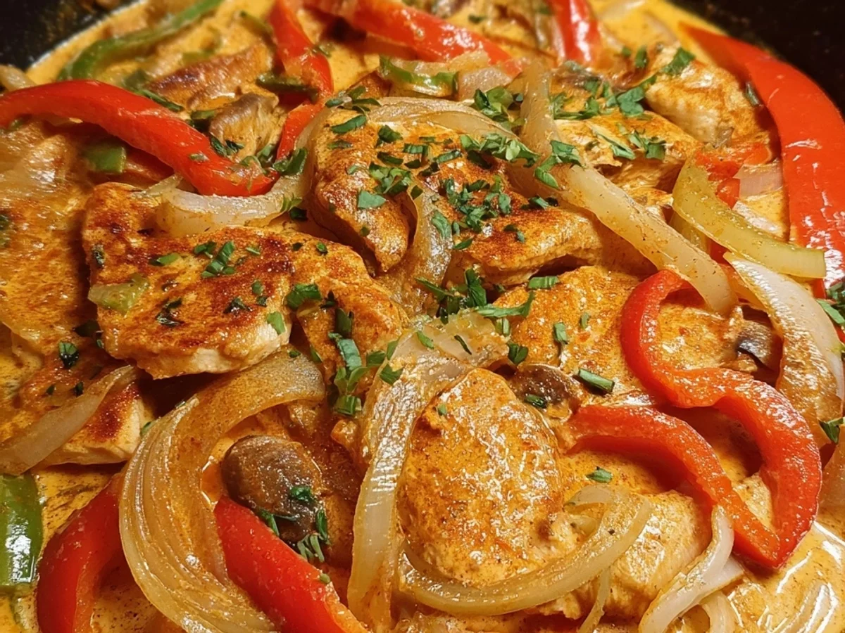 Low Carb Hähnchen-Paprika-Pfanne: Einfach & Herzhaft - Bild 2