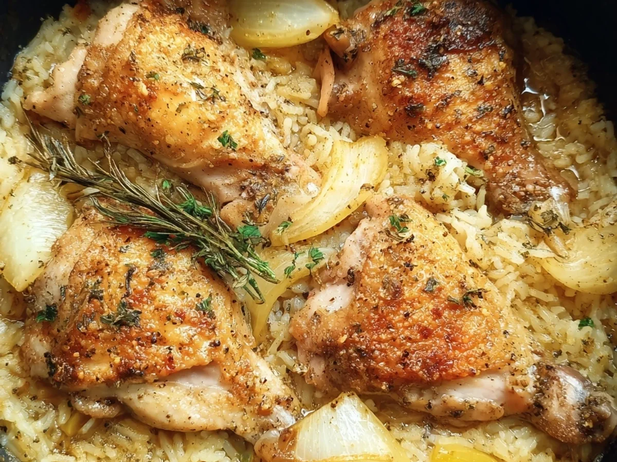 Saftige One Pot Hähnchenkeulen Reis Dampfbackofen - Bild 2