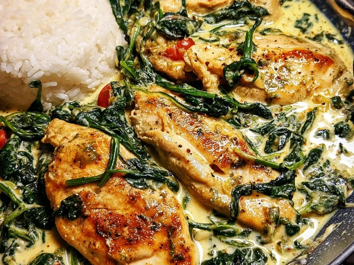 Spinat-Parmesan-Hähnchen: Cremiges Ofen-Glück für alle - Bild 1