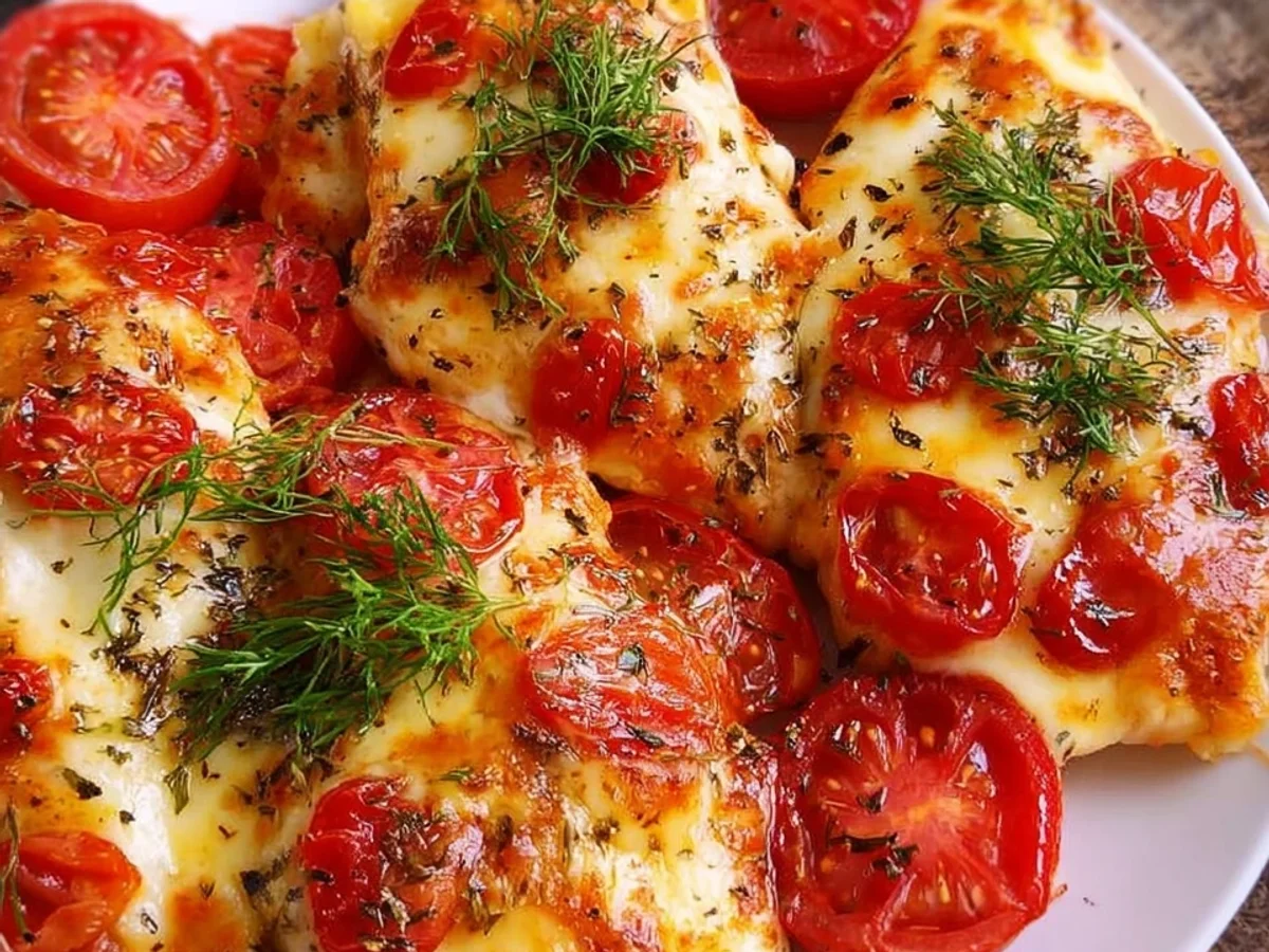 Tomate Mozzarella Hähnchen: Gesund & Schnell aus dem Ofen - Bild 1