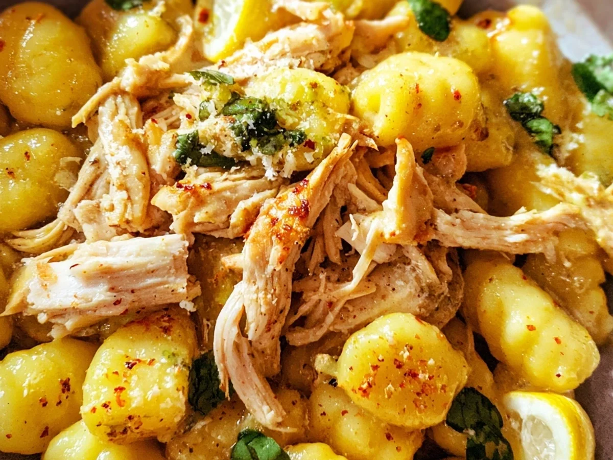 Zitronen-Gnocchi mit Pulled Chicken: Sonniges Erlebnis - Bild 2