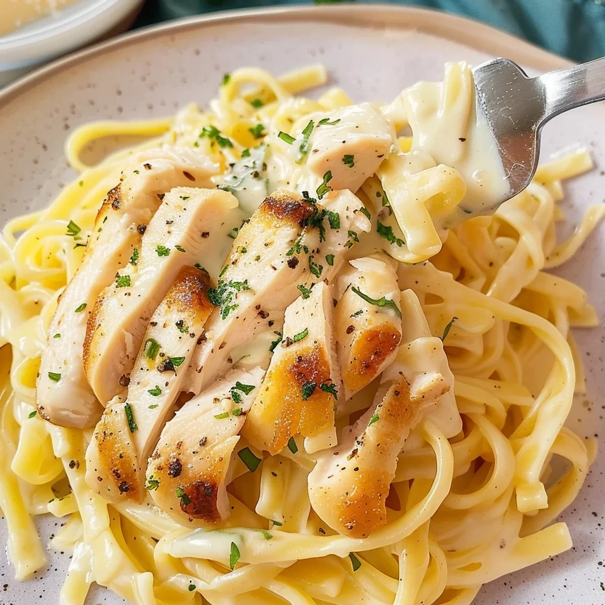 Cremige Hähnchen Alfredo Pasta: Mein schnelles Seelenfutter