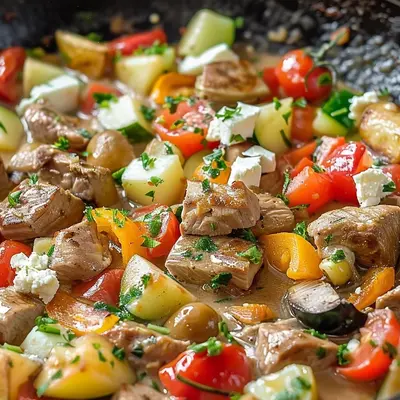 Herzhafte Hirtenpfanne Mykonos: Griechisches Soulfood