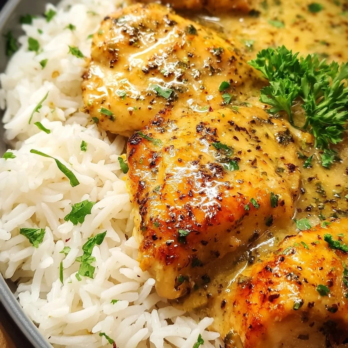 Honig Senf Hähnchen mit Reis: Cremig & Schnell!