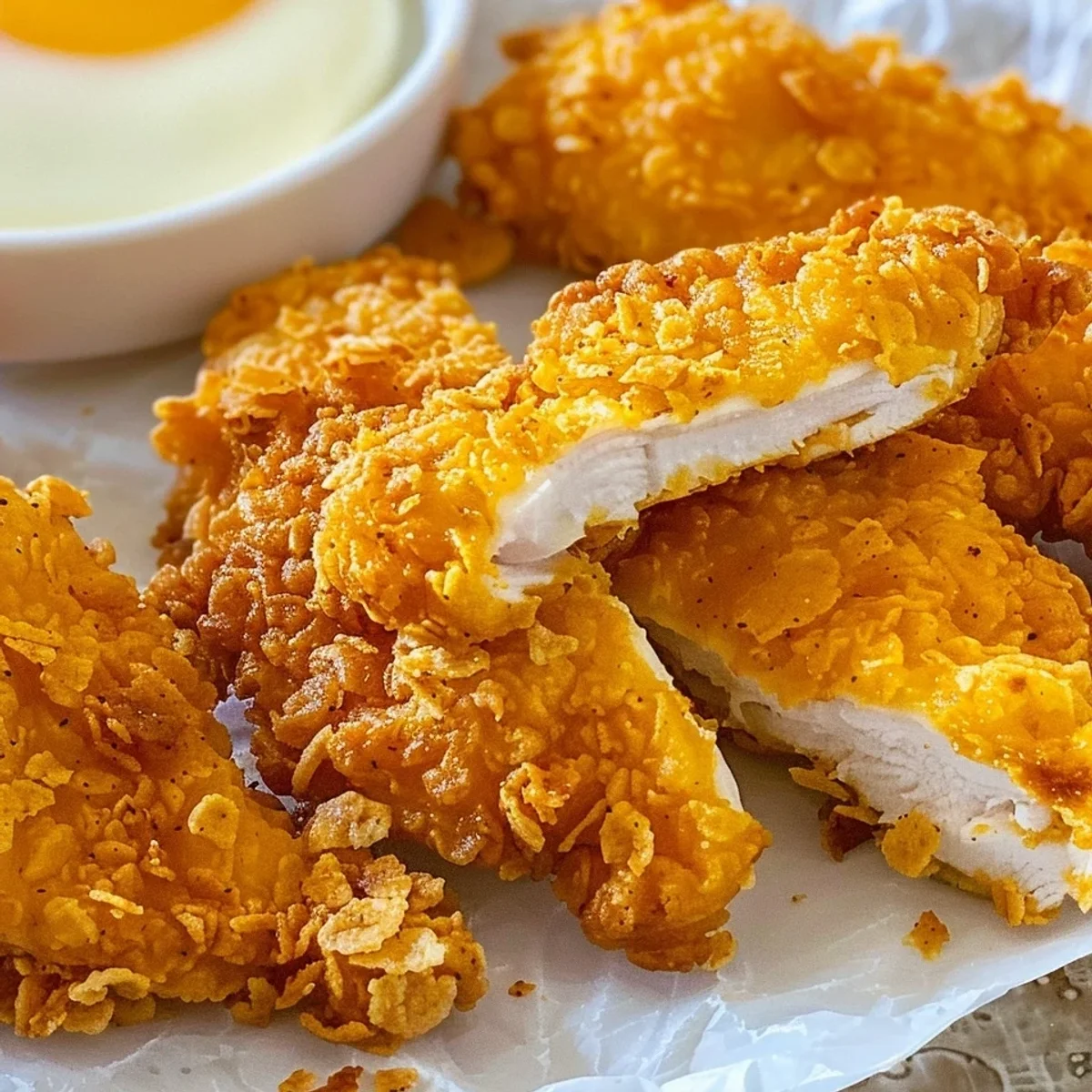 Knuspriges Hähnchen mit Cornflakes-Panade: So einfach!