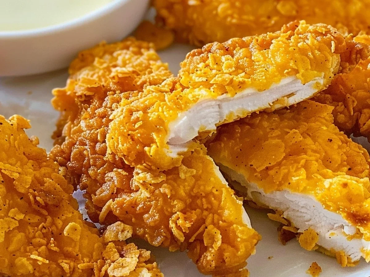 Knuspriges Hähnchen mit Cornflakes-Panade: So einfach! - Beitragsbild