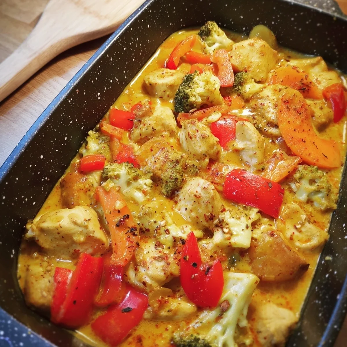 Low Carb Hähnchen Curry Auflauf: Mein schnelles Ofenglück