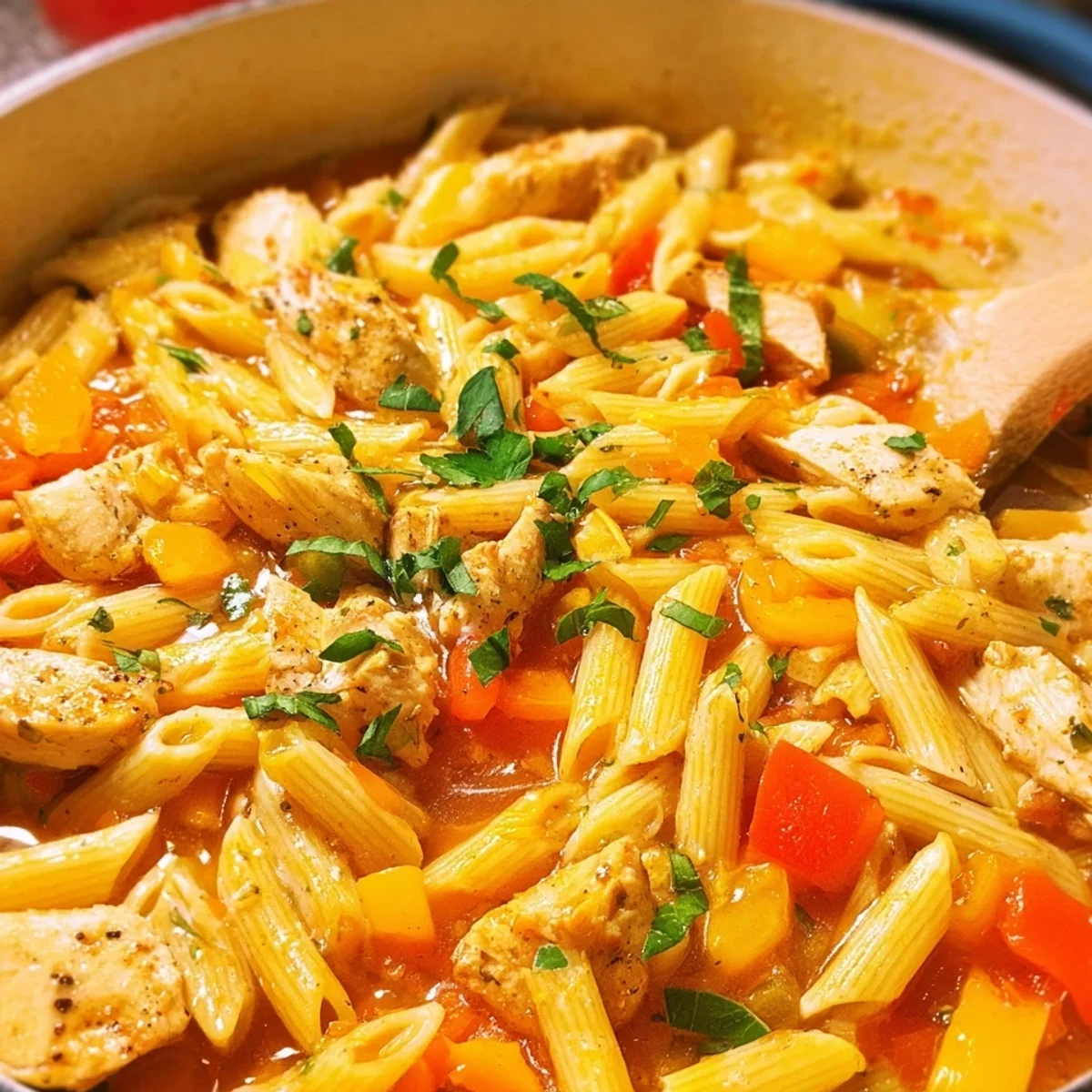 One-Pot-Pasta mit Hähnchen: Cremig, einfach, schnell