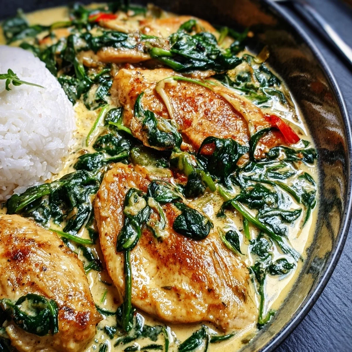 Spinat-Parmesan-Hähnchen: Cremiges Ofen-Glück für alle