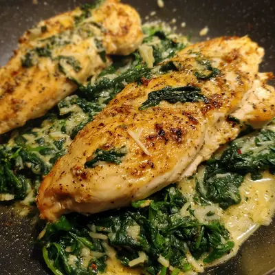 Spinat-Parmesan-Hähnchen: Schnell in 30 Minuten