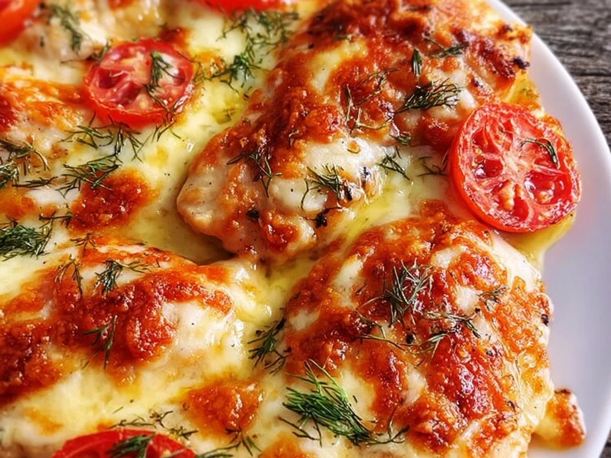 Tomate Mozzarella Hähnchen: Gesund & Schnell aus dem Ofen - Beitragsbild