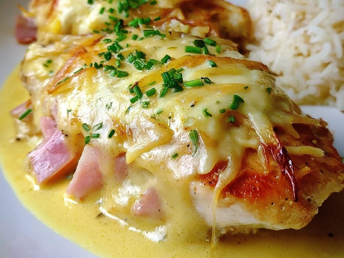 Zartes Hähnchenbrustfilet Hawaii mit Currysoße Mein Rezept - Beitragsbild
